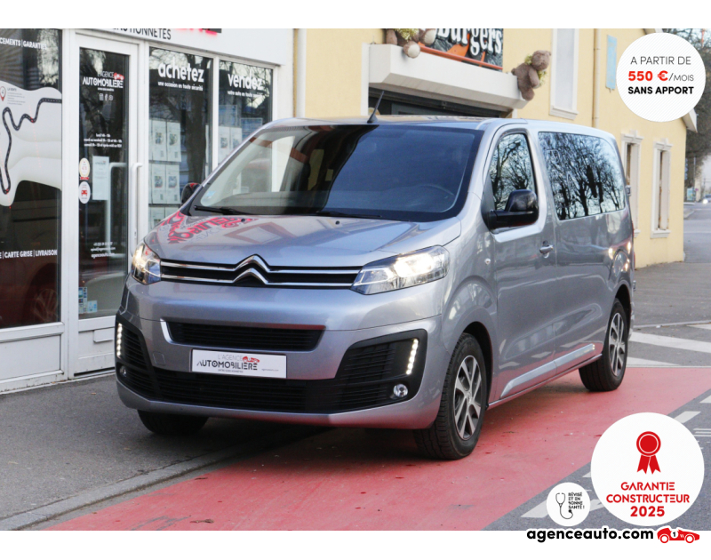 Achat voiture occasion, Auto occasion pas cher | Agence Auto Citroen SpaceTourer (Jumpy) M 1.5 BlueHDi 120 BVM (Combi Moyen, CarPlay, Suivi Citroen) Gris Année 2022 Manuelle Diesel