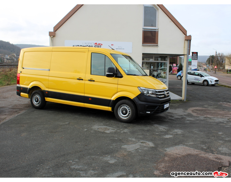 Achat voiture occasion, Auto occasion pas cher | Agence Auto Volkswagen Crafter FG 30L3H3 2.0 TDI 140 CH TRAC BISINESS LINE PLUS Jaune Année 2018 Manuelle Diesel