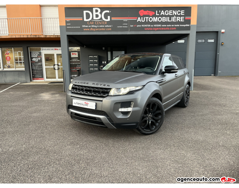 Achat voiture occasion, Auto occasion pas cher | Agence Auto Land Rover Range Rover Evoque 2.2 TD4 150cv Dynamic - Distribution OK/Attelage/Caméra/Sièges électriques/Meridian Gris Année 2011 Manuelle Diesel