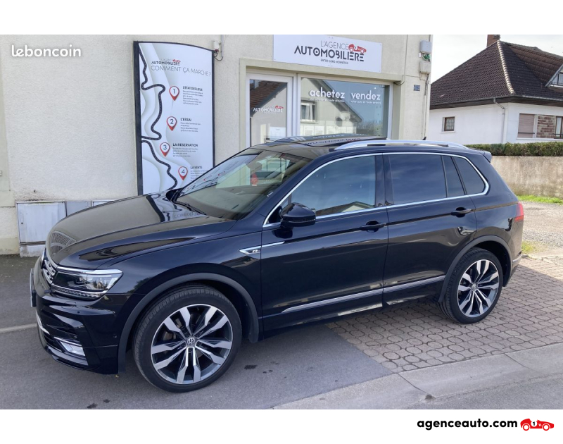Acquisto Auto Usate, Auto Usate Economiche | Agenzia Automobiliare Volkswagen Tiguan 2.0 Bi-TDi 240 cv R-Line 16V 4Motion DSG7 Noir Anno 2016 Automatique Diesel