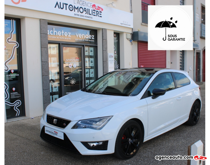 Aankoop Gebruikte Auto, Goedkope Gebruikte Auto | Agence Auto Seat Leon SC 2.0 TDI 150CH FR Black Aero ( Caméra de recul, GPS, Carplay ... ) Blanc Jaar 2016 Manuelle Diesel