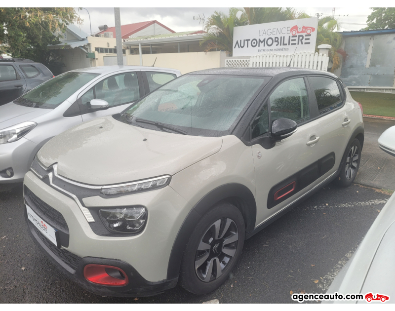 Aankoop Gebruikte Auto, Goedkope Gebruikte Auto | Agence Auto Citroen C3 1.2L PureTech 83CH C-SERIE Beige Jaar 2021 Manuelle Essence