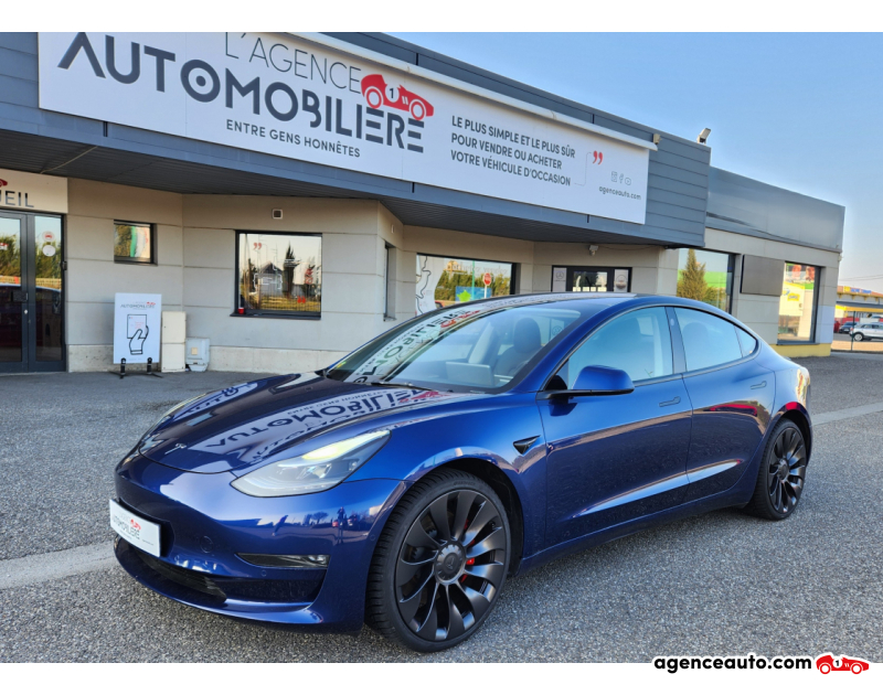 Compra de Carros Usados, Carros Usados Baratos | Auto Immo Tesla Model 3 Long Range Performance Dual Motor AWD Bleu Ano 2021 Automatique Électrique