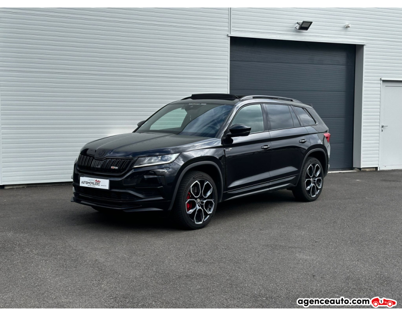 Compra de Coches Usados, Coches Usados Baratos %'|'% Agence Auto Skoda Kodiaq RS 2.0 Bi-TDI 240ch SCR 4x4 DSG 7 places (ACC, TO, Sièges chauffants) Noir Año 2019 Automatique Diesel