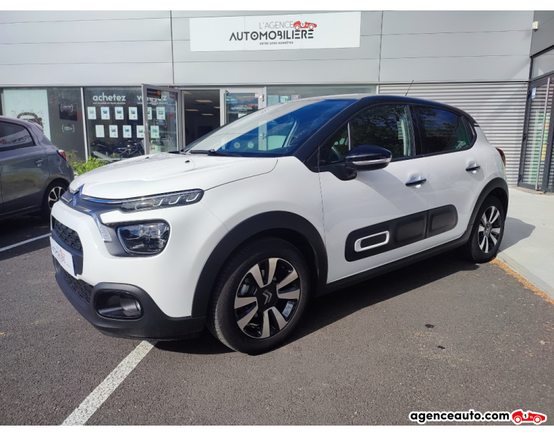 Achat voiture occasion, Auto occasion pas cher | Agence Auto Citroen C3 1.2 PureTech SHINE 82 Blanc Année 2023 Manuelle Essence
