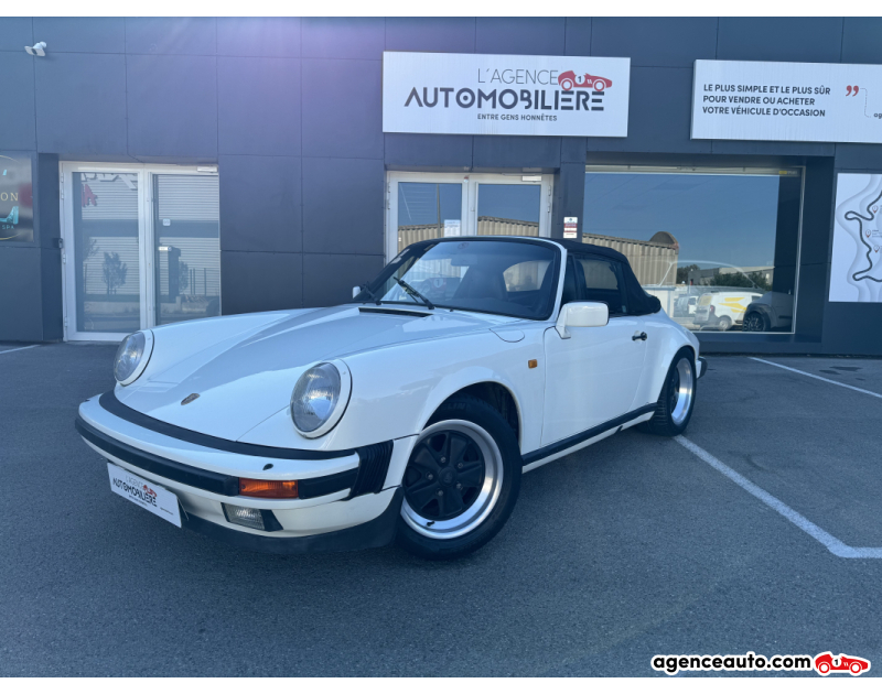 Achat voiture occasion, Auto occasion pas cher | Agence Auto Porsche 911 Carrera 3.2L Cabriolet "Matching Numbers et Color" Blanc Année 1984 Manuelle Essence