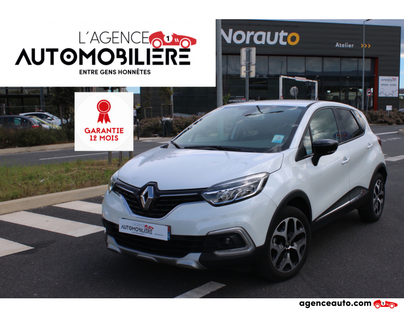 Achat voiture occasion, Auto occasion pas cher | Agence Auto Renault Captur TCe 120CH Energy Intens ( Entretien complet Renault , Garantie 12 mois national ) Blanc Année 2018 Manuelle Essence