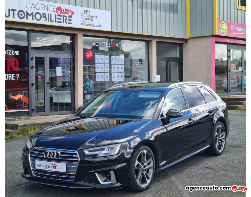 Achat voiture occasion, Auto occasion pas cher | Agence Auto Audi A4 Avant 45 3.0 TDI V6 231 CH S-LINE Noir Année 2019 Automatique Diesel