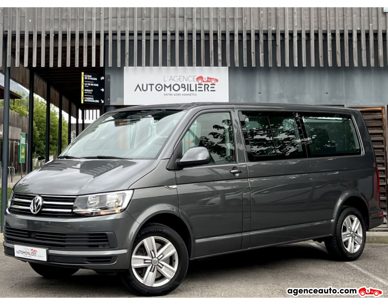 Achat voiture occasion, Auto occasion pas cher | Agence Auto Volkswagen Multivan T6 Combi Long 2.0 TDi 204ch DSG 8pl Gris Année 2018 Automatique Diesel