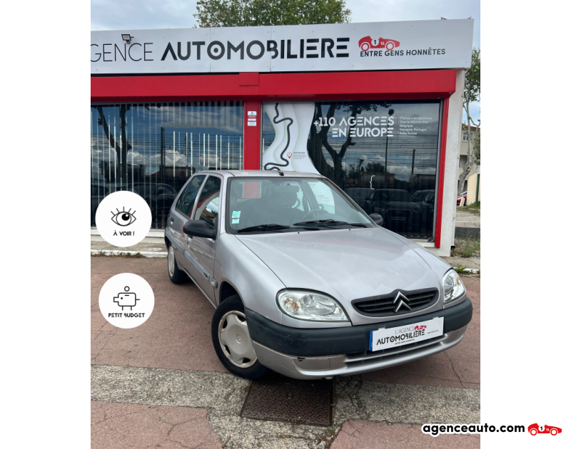 Achat voiture occasion, Auto occasion pas cher | Agence Auto Citroen Saxo 1.1 i Gris Année 2000 Manuelle Essence