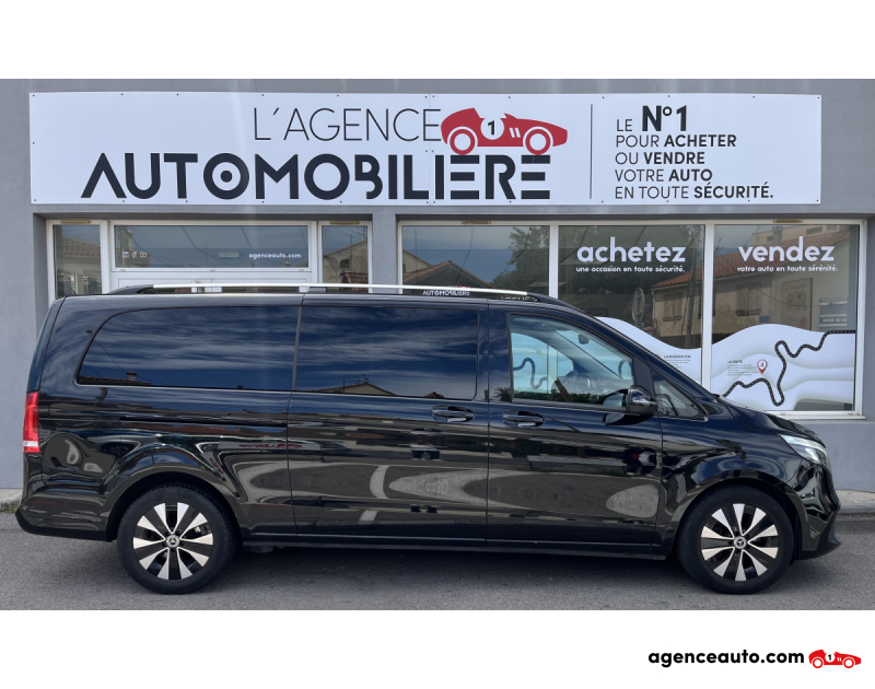 Aankoop Gebruikte Auto, Goedkope Gebruikte Auto | Agence Auto Mercedes Classe V 220D AVANTGARDE EXTRA-LONG 163 CV 9G-TRONIC Noir Jaar 2021 Automatique Diesel