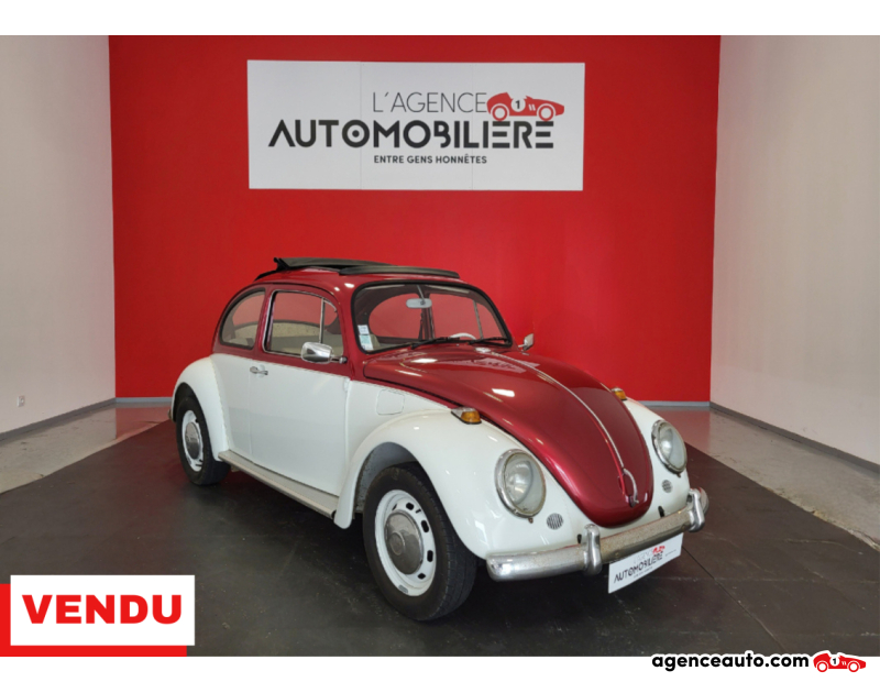 Compra de Coches Usados, Coches Usados Baratos %'|'% Agence Auto Volkswagen Coccinelle COCCINELLE 1200 COACH 1.2 34 TOIT OUVRANT Blanc Año 1969 Manuelle Essence