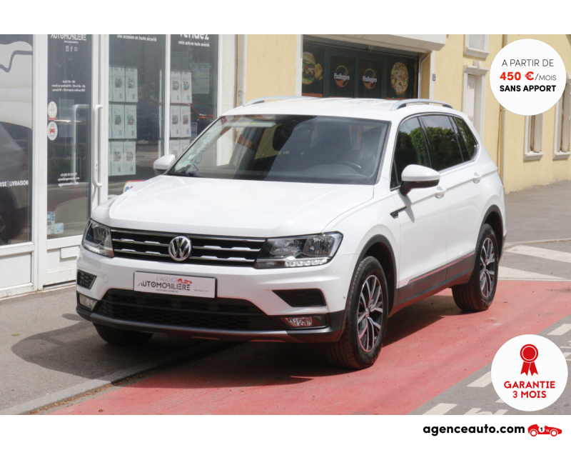 Achat voiture occasion, Auto occasion pas cher | Agence Auto Volkswagen Tiguan Allspace 2.0 TDI BlueMotion 150 Confortline Business DSG7 (7 Places, Caméra 360°, Hayon électrique...) Blanc Année 2018 Automatique Diesel