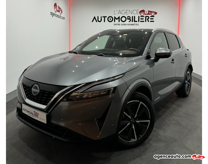 Achat voiture occasion, Auto occasion pas cher | Agence Auto Nissan Qashqai QASHQAI III TEKNA E-POWER MILD HYBRID 158CV BVA TOIT PANO/CAMERA 360°/CARPLAY/HAYON ELECT/CUIR-TISSU Gris Année 2023 Automatique Hybride