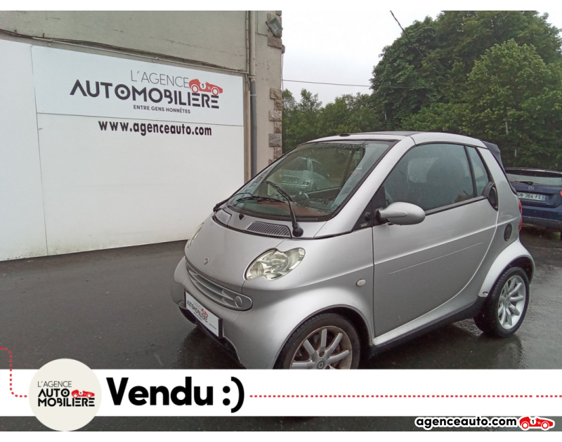 Achat voiture occasion, Auto occasion pas cher | Agence Auto Smart For Two CABRIOLET 0.7 T 60 PASSION SEMI AUTOMATIQUE Gris Année 2004 Automatique Essence