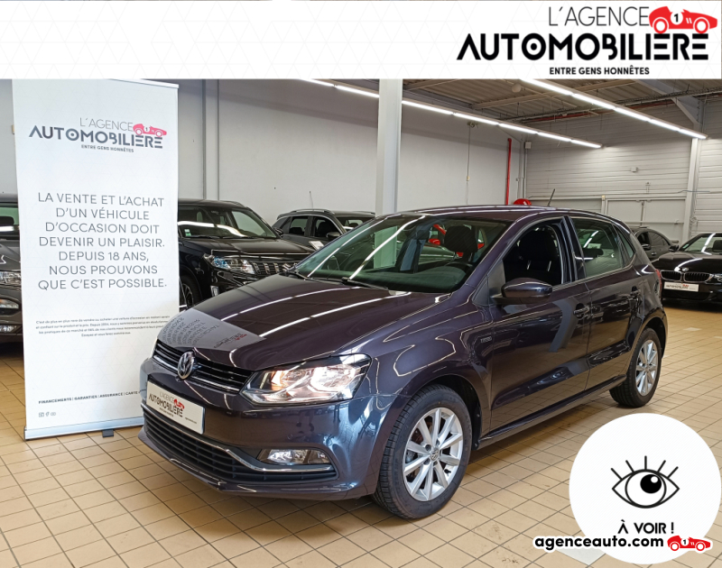 Achat voiture occasion, Auto occasion pas cher | Agence Auto Volkswagen Polo V 1.2 TSI 90 BLUEMOTION TECHNOLOGY LOUNGE 5P Violet Année 2015 Manuelle Essence