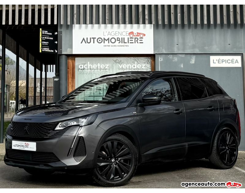 Compra de Coches Usados, Coches Usados Baratos %'|'% Agence Auto Peugeot 3008 Hybrid 225ch GT PACK e-EAT8 Argent Año 2021 Automatique Hybride rechargeable
