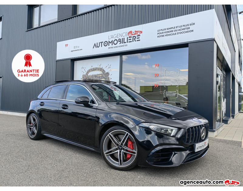 Achat voiture occasion, Auto occasion pas cher | Agence Auto Mercedes Classe A 45S AMG 420 4MATIC+ 8G-DCT SPEEDSHIFT TOIT PANO BVA Noir Année: 2020 Automatique Essence