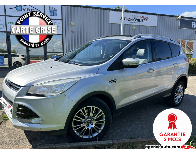 Achat voiture occasion, Auto occasion pas cher | Agence Auto Ford Kuga II 2.0 TDCi 140 cv TITANIUM 4x2 Argent Année 2013 Manuelle Diesel