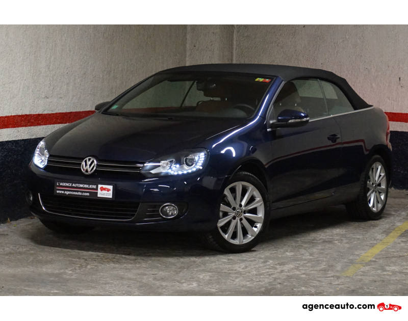 Achat voiture occasion, Auto occasion pas cher | Agence Auto Volkswagen Golf VI CABRIOLET 1.6TDi 105 CARAT EDITION Violet Année 2012 Manuelle Essence