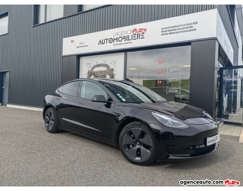 Achat voiture occasion, Auto occasion pas cher | Agence Auto Tesla Model 3 PROPULSION 275 60 KW Noir Année 2022 Automatique Électrique