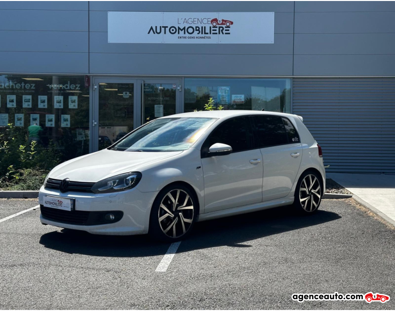 Aankoop Gebruikte Auto, Goedkope Gebruikte Auto | Agence Auto Volkswagen Golf 2.0 TDI 140ch FAP R-Line DSG6 5p Wit Jaar 2012 Automatische auto Diesel