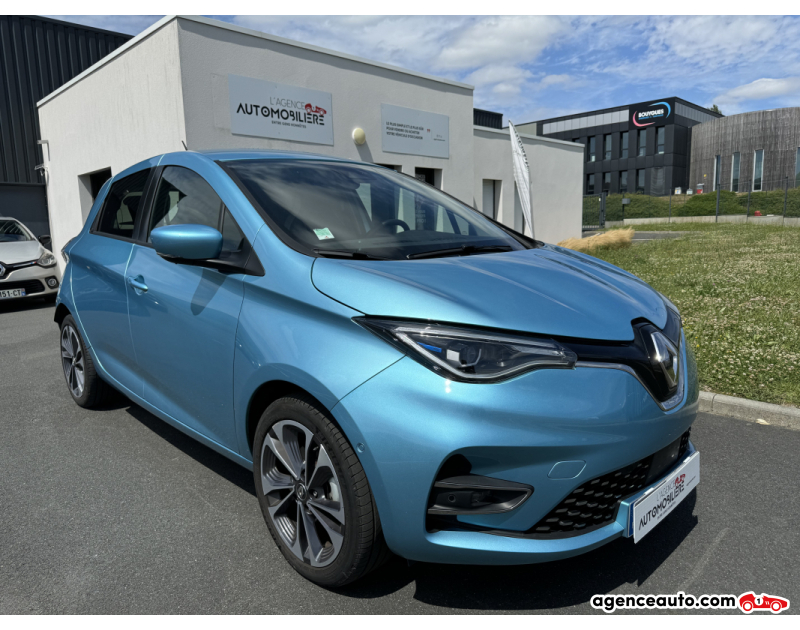 Achat voiture occasion, Auto occasion pas cher | Agence Auto Renault Zoe II R135 52 kWh 136 BVA TECHNO | ACHAT INTEGRAL Bleu Année 2022 Automatique Électrique