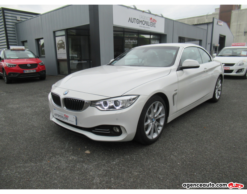 Achat voiture occasion, Auto occasion pas cher | Agence Auto Bmw Série 4 Cabriolet 428iA 245ch Luxury Blanc Année: 2015 Automatique Essence