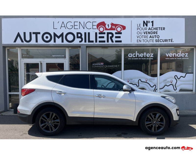 Achat voiture occasion, Auto occasion pas cher | Agence Auto Hyundai Santa Fe 2.2 CRDi 197 CV 4X4 EXECUTIVE Gris Année 2015 Automatique Diesel