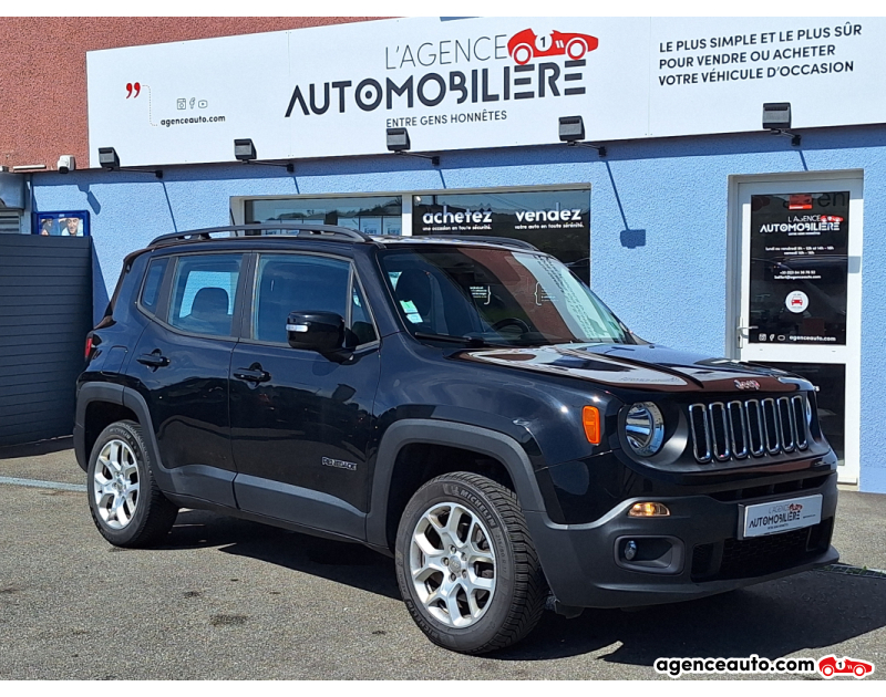 Achat voiture occasion, Auto occasion pas cher | Agence Auto Jeep Renegade 2.0 MULTIJET S&S 120cv LONGITUDE 4x4 Noir Année 2015 Manuelle Diesel