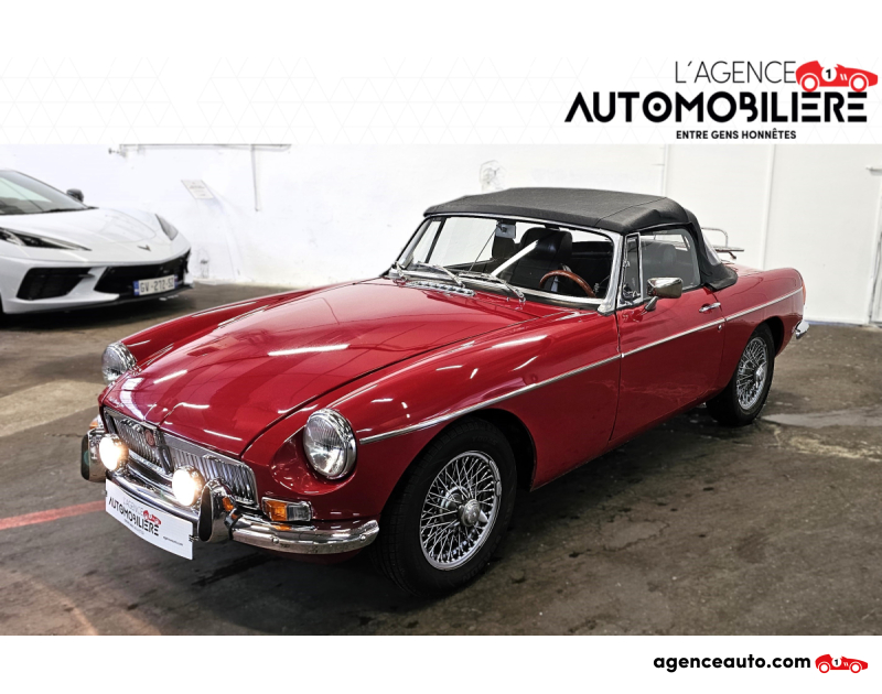 Achat voiture occasion, Auto occasion pas cher | Agence Auto MG B 1971 Cabriolet Rouge Année 1971 Manuelle Essence