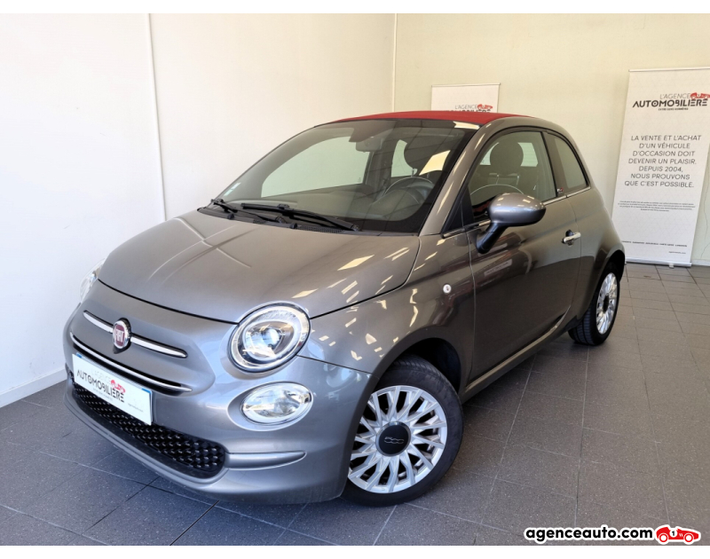 Achat voiture occasion, Auto occasion pas cher | Agence Auto Fiat 500 C Phase 3 1.2 MPi 8V 69 cv lounge Gris Année: 2019 Automatique Essence