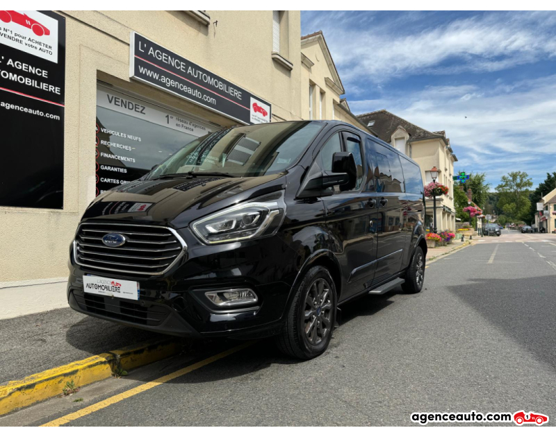 Aankoop Gebruikte Auto, Goedkope Gebruikte Auto | Agence Auto Ford Tourneo CUSTOM TPMR 185cv BVA TITANIUM HANDICAPE + OPTIONS Zwart Jaar: 2021 Automatische auto Diesel