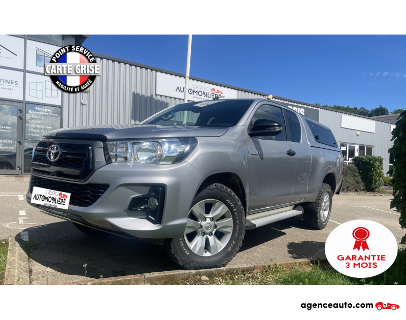 Achat voiture occasion, Auto occasion pas cher | Agence Auto Toyota Hilux Toyota Hilux 2.4 D-4D 150ch X-Tra Cabine finition Légende AWD Tva Récupérable Gris Année 2020 Manuelle Diesel