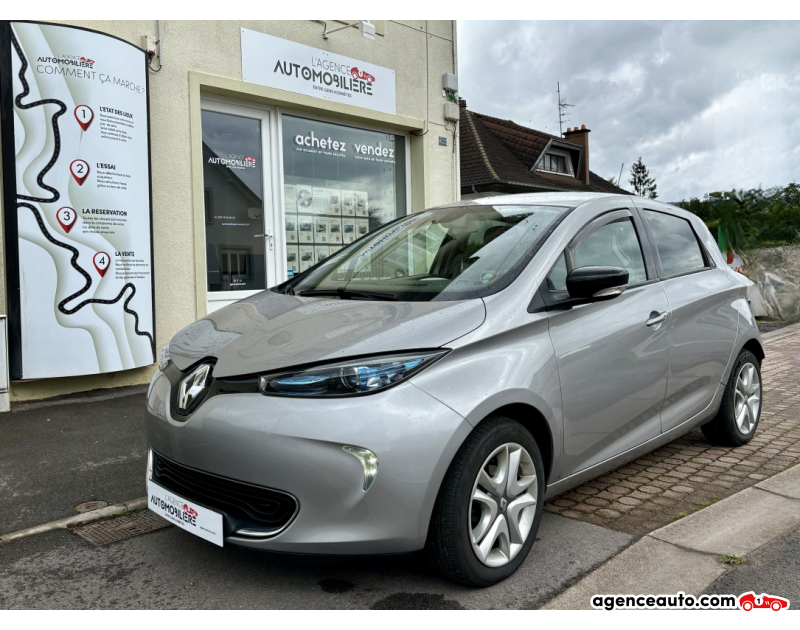 Achat voiture occasion, Auto occasion pas cher | Agence Auto Renault Zoe R240 22 kWh 88 cv Batterie Location charge normale Gris Année 2016 Automatique Électrique