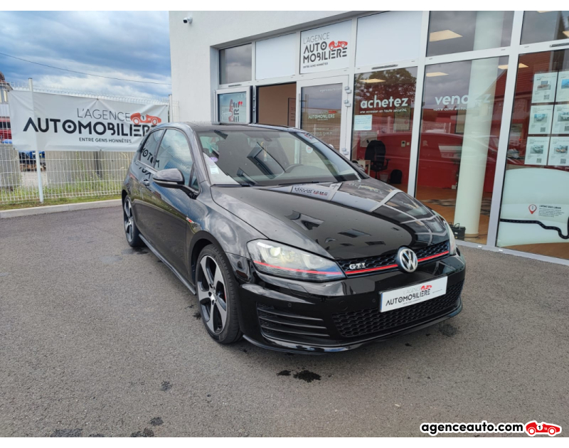 Achat voiture occasion, Auto occasion pas cher | Agence Auto Volkswagen Golf GTI 2.0 TSI 220ch 3p (Caméra, Régulateur, Toit Ouvrant) Noir Année 2014 Manuelle Essence