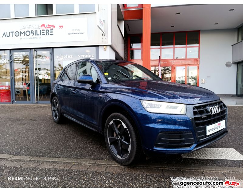 Achat voiture occasion, Auto occasion pas cher | Agence Auto Audi Q5 2.0 TDI Quattro S-Tronic7 190 cv BVA Bleu Année: 2018 Automatique Diesel