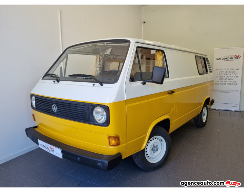 Compra de Coches Usados, Coches Usados Baratos %'|'% Agence Auto Volkswagen Combi T3 Transporter (F24) 2.0 CU 70cv Aménagé - ETAT EXCEPTIONNEL Jaune Año 1980 Manuelle Essence