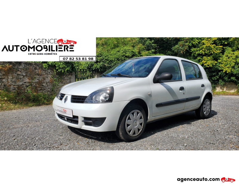 Compra de Coches Usados, Coches Usados Baratos %'|'% Agence Auto Renault Clio Clio II 1.2 16v 75 Authentique Blanc Año 2009 Manuelle Essence