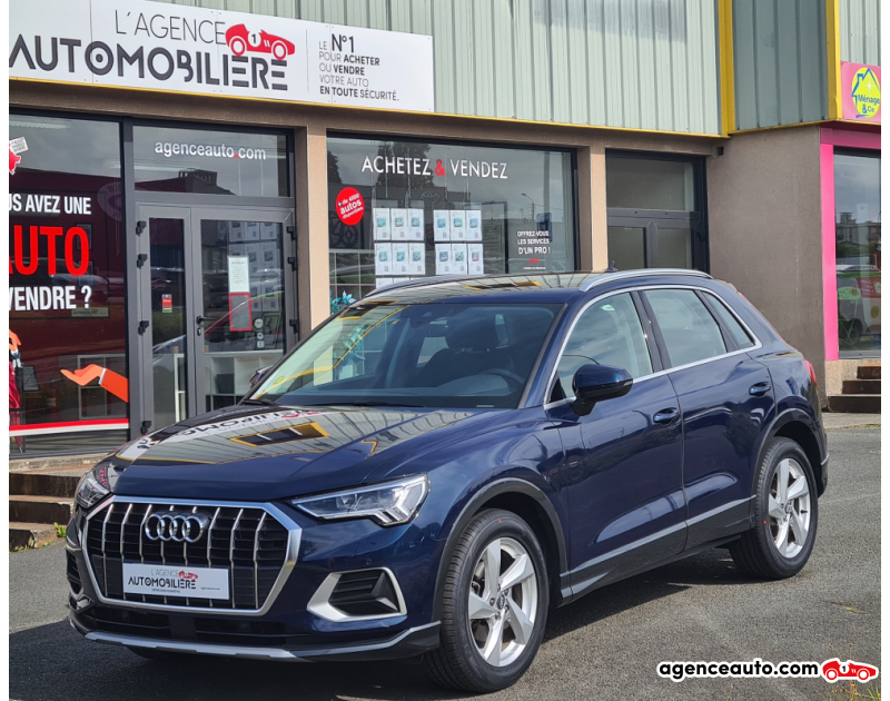 Achat voiture occasion, Auto occasion pas cher | Agence Auto Audi Q3 2.0 TDI 150 CH DESIGN LUXE Bleu Année 2019 Automatique Diesel