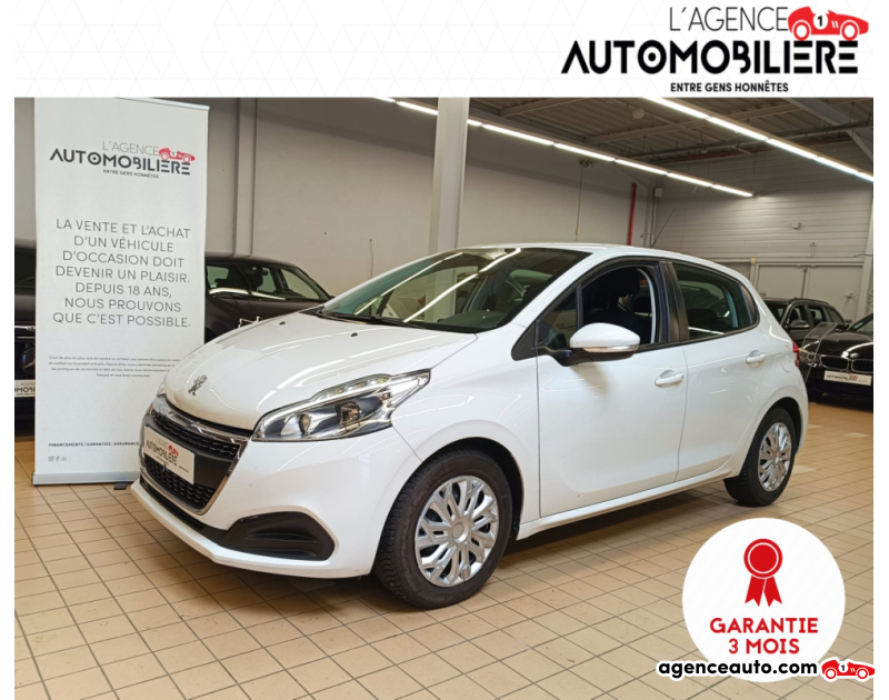 Achat voiture occasion, Auto occasion pas cher | Agence Auto Peugeot 208 1.6 BLUEHDI 75 ACTIVE 5P Blanc Année 2017 Manuelle Diesel