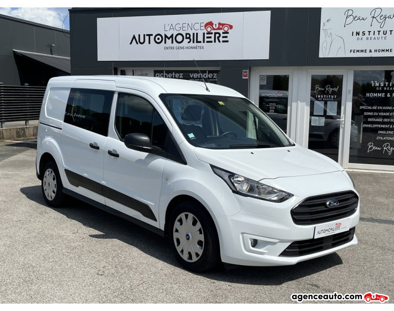 Achat voiture occasion, Auto occasion pas cher | Agence Auto Ford Transit Connect Cabine Approfondie L2 1.0E100 E85 Trend Fourgon 5 PLACES Blanc Année 2023 Manuelle Bioethanol