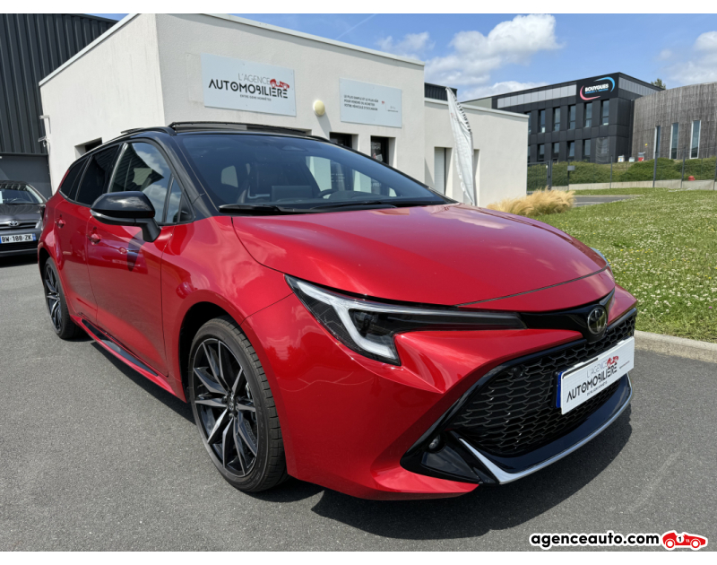 Achat voiture occasion, Auto occasion pas cher | Agence Auto Toyota Corolla Touring Sports Hybrid 2.0 196 GR-SPORT | GARANTIE 01/27 Rouge Année 2024 Automatique Hybride