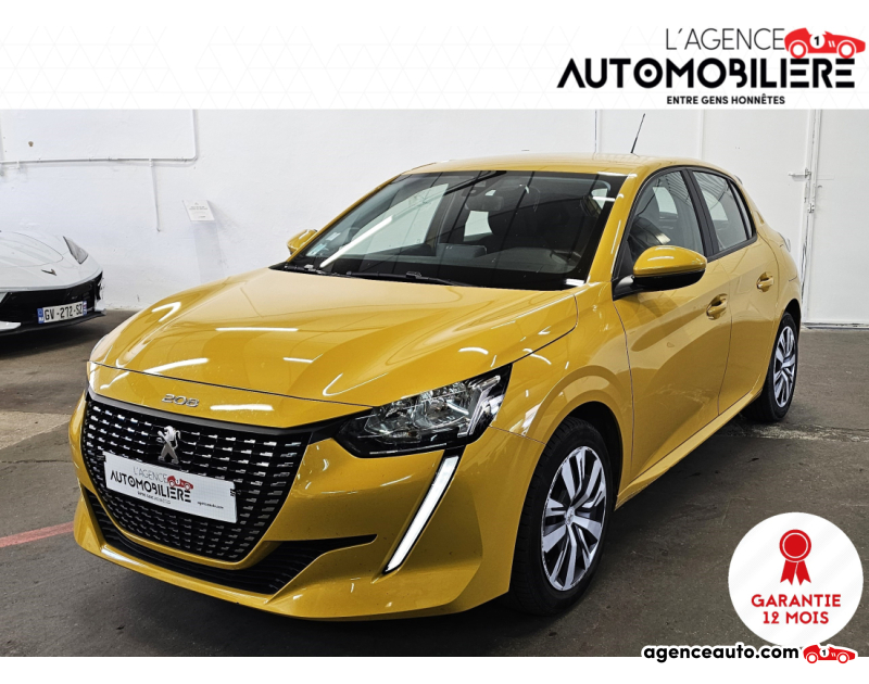 Achat voiture occasion, Auto occasion pas cher | Agence Auto Peugeot 208 ACTIVE 100CH Auto  - 1ere main - Suivis peugeot Jaune Année: 2019 Automatique Essence