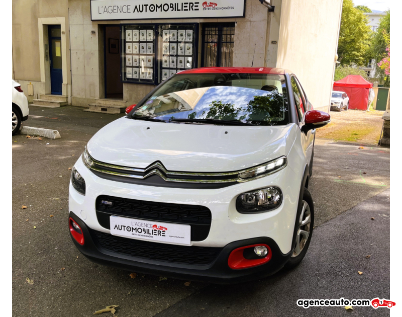 Achat voiture occasion, Auto occasion pas cher | Agence Auto Citroen C3 1.2 PURETECH 82 FEEL *ENTRETIEN REALISE SEPT 24* Blanc Année 2017 Manuelle Essence