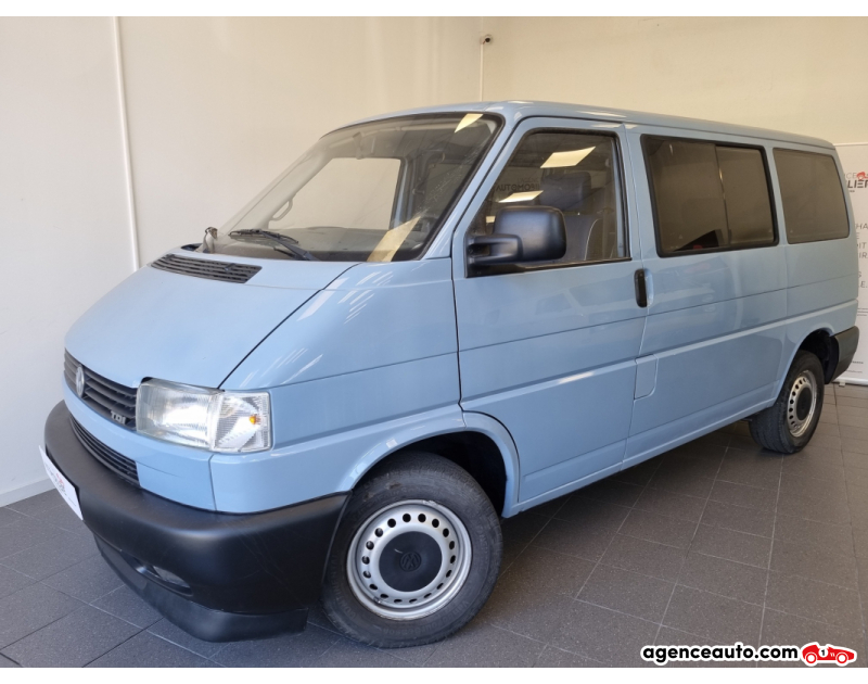 Compra de Coches Usados, Coches Usados Baratos %'|'% Agence Auto Volkswagen Transporter T4  CARAVELLE 2.5 TDI 102ch - 7 PLACES Bleu Año 1998 Manuelle Diesel