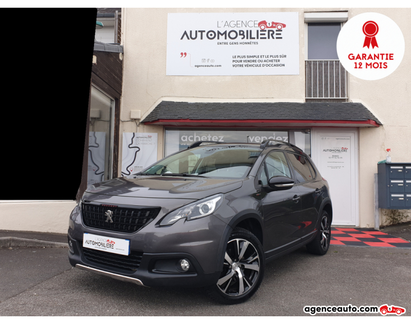 Achat voiture occasion, Auto occasion pas cher | Agence Auto Peugeot 2008 (2) 1.2 ESS 110CV GT LINE S&S BVM5 Gris Année: 2018 Manuelle Essence