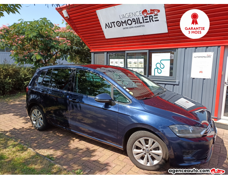 Achat voiture occasion, Auto occasion pas cher | Agence Auto Volkswagen Golf Sportsvan 1.6 TDI 110 BLUEMOTION CONFORT LINE Bleu Année: 2014 Manuelle Diesel