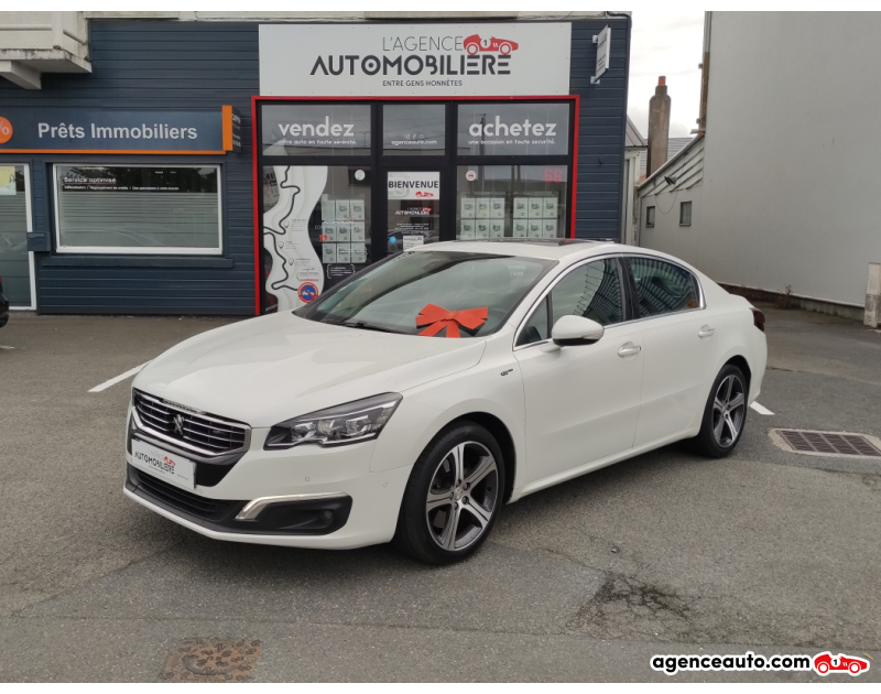 Achat voiture occasion, Auto occasion pas cher | Agence Auto Peugeot 508 2.0 BLUEHDI 180 ch BVA6 GT (TO + Cuir) Blanc Année 2016 Automatique Diesel