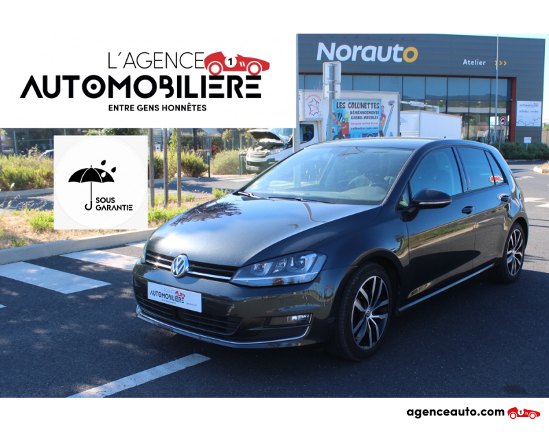 Aankoop Gebruikte Auto, Goedkope Gebruikte Auto | Agence Auto Volkswagen Golf VII 1.4 TSI 125CH BLUEMOTION MATCH ALLSTAR DSG BVA ( Caméra de recul, GPS ... ) Gris Jaar 2017 Automatique Essence